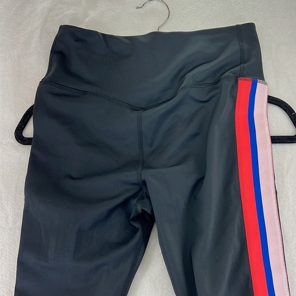 Nike Dri Fit Leggings Pants Black Red Womens Size M Athletic Workout Active - Picture 9 of 9